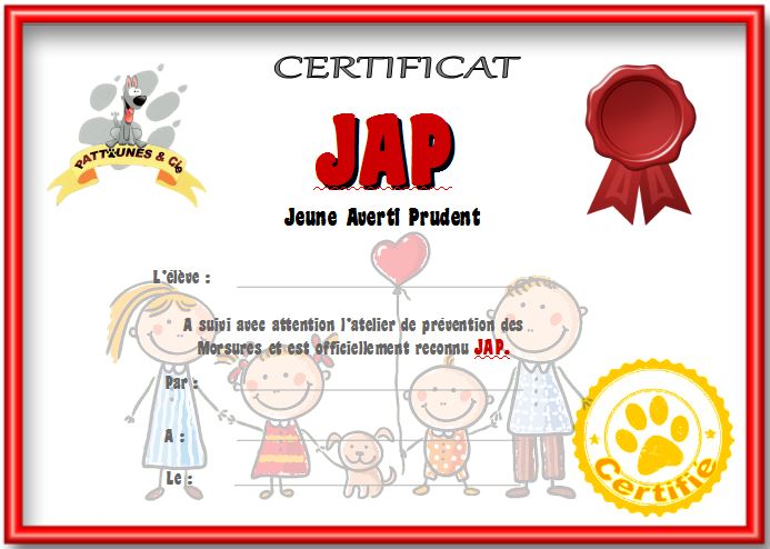 Capture certificatprevention morsures 1